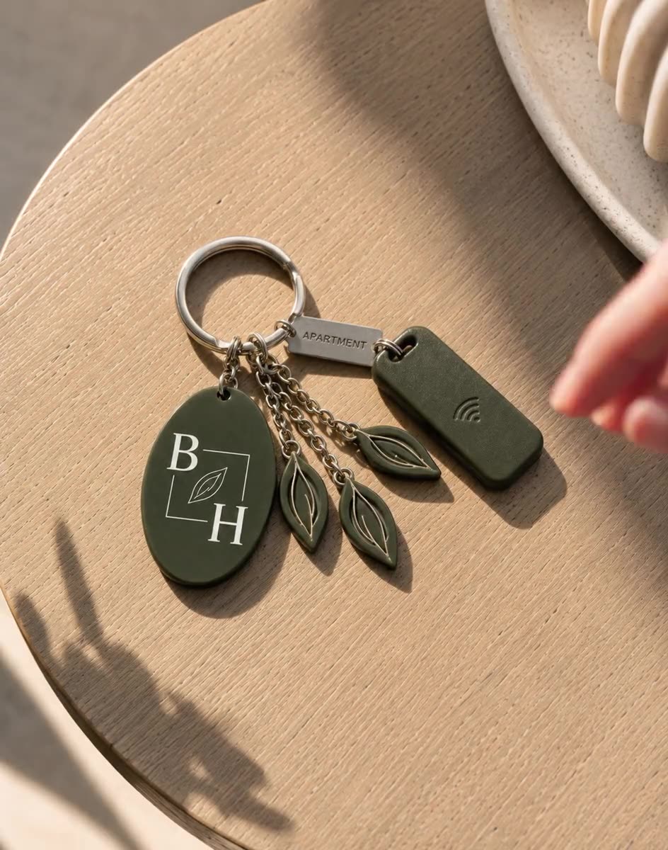 Key fob & tag, Botanic Heights