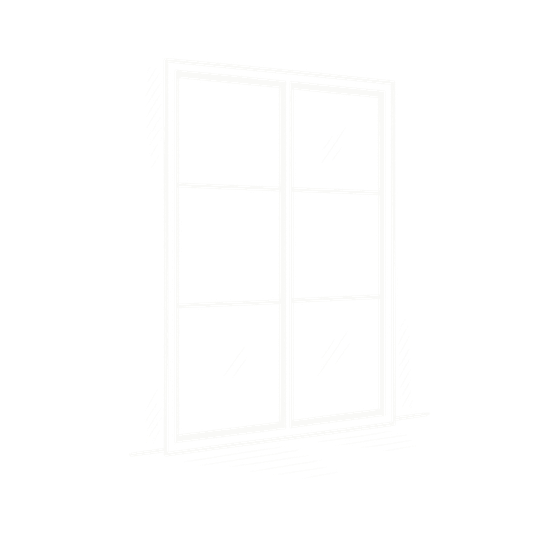 Hand-drawn icon of a floor-to-ceiling window